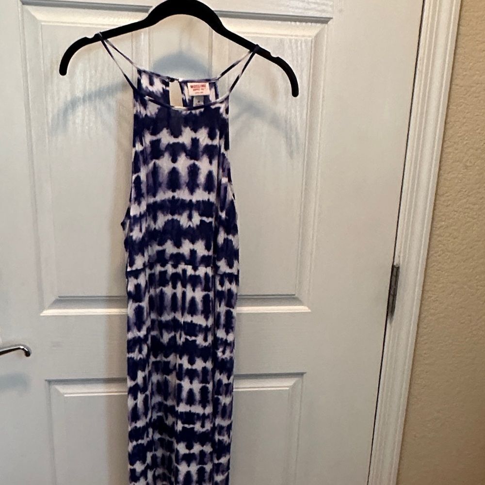 Mossimo Supply Co. Blue and White Mini Dress